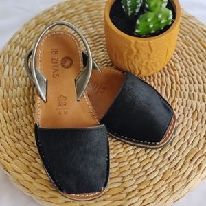 Avarcas black 100% Leather, Ibizitas